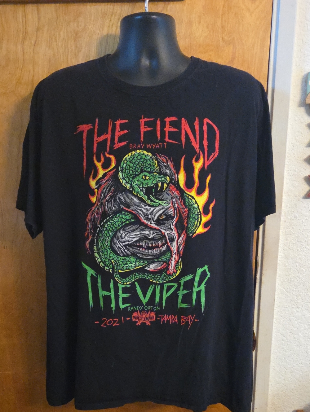 WWE Randy Orton Bray Wyatt Viper Fiend Shirt Wrestlemania 37 size 3XL